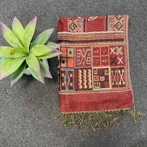 Handmade cotton shawl/pashmina/scarf made in Peru